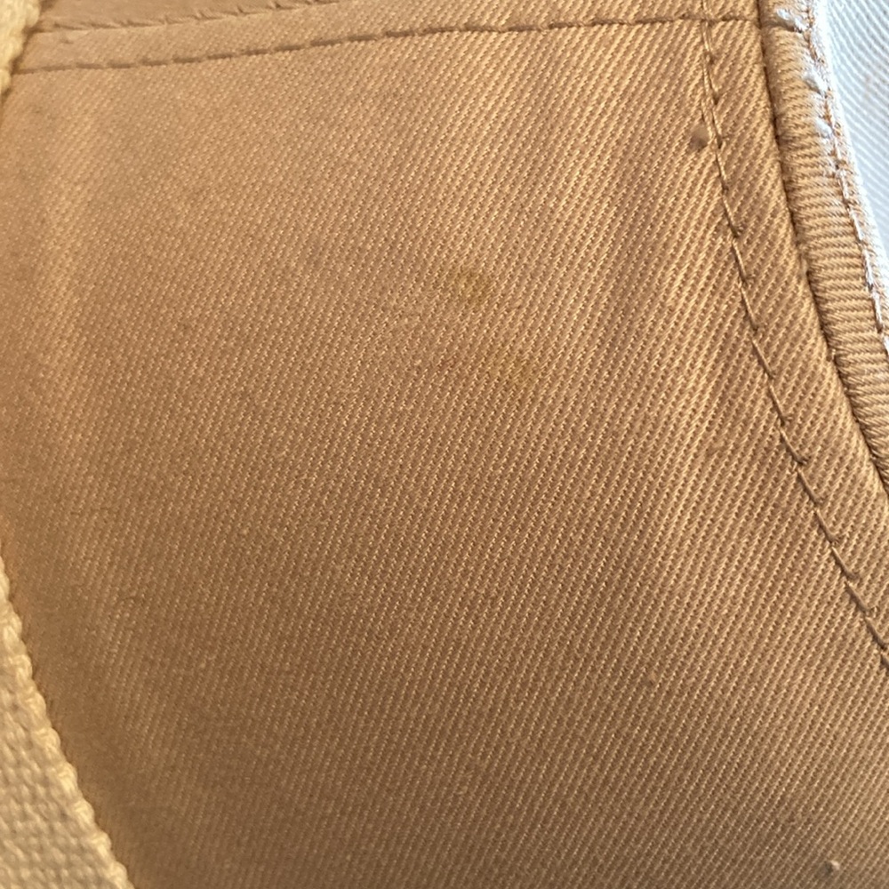 Dorfman Pacific Mens small canvas hat w buckle and air holes in almost new shape - Picture 5 of 7